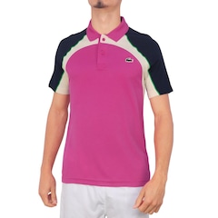 Camisa Masculina Polo Lacoste Color Block Ultra Dry Tennis - Foto 1