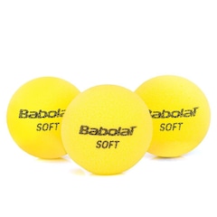 Kit Bola de Tênis Babolat Infantil Soft Foam Iniciação com 3 Unidades - Foto 1