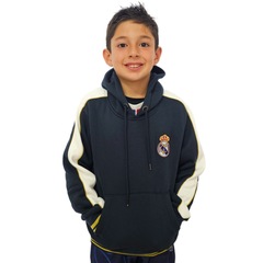 Blusão Real Madrid Moletom Símbolo Infantil Balboa - Foto 1