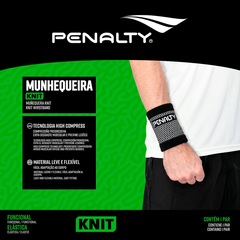 Par de Munhequeiras Penalty Elásticas Knit XXIII - Foto 4