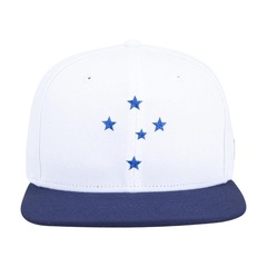 Boné Cruzeiro Vintage New Era Branco Aba Reta Futebol 9Fifty - Foto 3