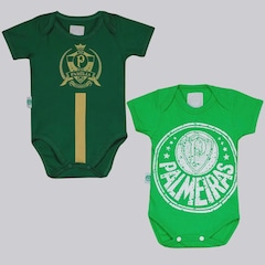 Body Palmeiras FutFanatics - 2 Unidades - Infantil - Foto 1