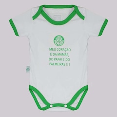 Body Palmeiras Heart FutFanatics - 2 Unidades - Infantil - Foto 4