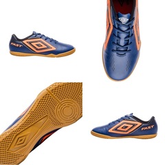 Chuteira Futsal Adulto Umbro Fast Ii + 1 Meião - Foto 6