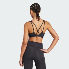 Top Feminino adidas All Me Essentials de suporte médio - Foto 3