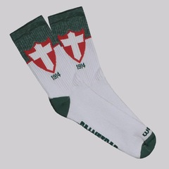 Meia Cano Alto Rikam Palmeiras - 2 Pares - Unissex - Foto 2