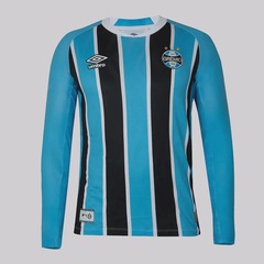 Camisa Manga Longa do Grêmio I 25/26 Umbro 22 Braithwaite Masculina - Foto 2