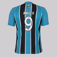 Camisa do Grêmio I 25/26 Umbro 9 Amuzu Masculina - Foto 1