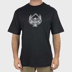 Camiseta Okenheads Básica Silk Caveira Masculina - Foto 1