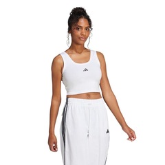 Camiseta Regata Feminina Adidas Cropped Essentials Small Logo - Foto 2