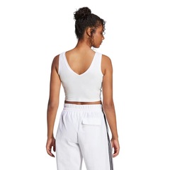 Camiseta Regata Feminina Adidas Cropped Essentials Small Logo - Foto 3
