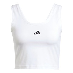 Camiseta Regata Feminina Adidas Cropped Essentials Small Logo - Foto 4