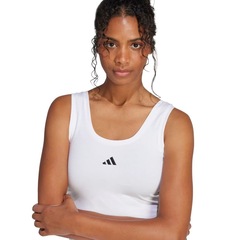 Camiseta Regata Feminina Adidas Cropped Essentials Small Logo - Foto 6