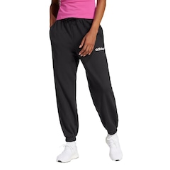 Calça Moletinho Feminina Adidas Essentials Linear Cuffed - Foto 1