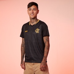 Camisa Flamengo Brook Preta Braziline Masculino - Foto 3