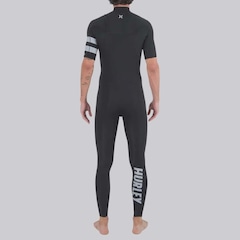 Long John Manga Curta Hurley Advantage 2/2MM Full Suit Masculino - Foto 2