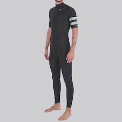 Long John Manga Curta Hurley Advantage 2/2MM Full Suit Masculino - Foto 3