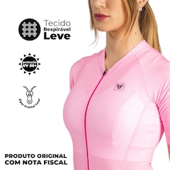 Macaquinho Ciclismo Feminino Free Force Training Bloom Gel - Foto 3