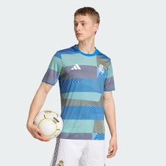 Camisa Pré-Jogo Real Madrid 25/26 Masculina Adidas - Foto 4