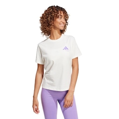 Camiseta Feminina Adidas Lounge Verbiage - Foto 1