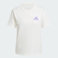 Camiseta Feminina Adidas Lounge Verbiage - Foto 2