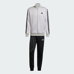 Agasalho Moletinho Masculino Adidas Sportswear Basic Três Listras - Foto 2