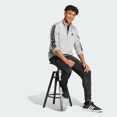 Agasalho Moletinho Masculino Adidas Sportswear Basic Três Listras - Foto 4