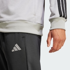 Agasalho Moletinho Masculino Adidas Sportswear Basic Três Listras - Foto 6