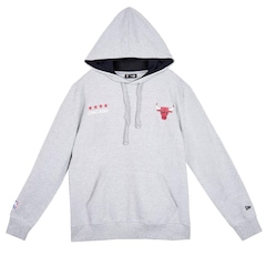 Blusão de Moletom Masculino New Era Chicago Bulls NBA Winter Sports Canguru - Foto 1