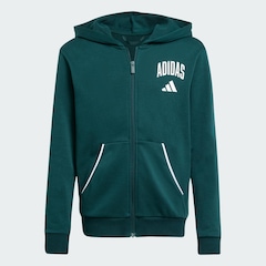 Blusão de Moletom Infantil Adidas Zíper Seasonals Essentials Collegiate - Foto 2