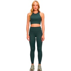 Calça Legging Alto Giro Bolsos Laterais e Refletivos Feminina - Foto 4