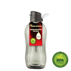 Garrafa Squeeze Plástica Gold Sports Resistente II Translucida - 2L - Foto 1