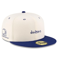 Boné Masculino New Era 59Fifty Fitted Micah Johnson x Los Angeles Dodgers Script MLB - Foto 3