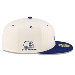 Boné Masculino New Era 59Fifty Fitted Micah Johnson x Los Angeles Dodgers Script MLB - Foto 4