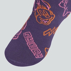 Meia Cano Médio adidas Minnie Mouse Crew 3 Pares Infantil - Foto 2