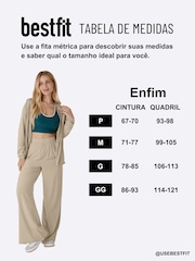 Calça Reta Feminina Enfim Active com Fenda - Foto 5