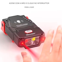 MIni Lanterna Gold Sports Led com suporte de Lapela de Boné - Foto 3