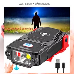 MIni Lanterna Gold Sports Led com suporte de Lapela de Boné - Foto 4