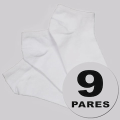 Kit Meia Cano Curto Selene Sapatilha 9 Pares Unissex - Foto 1