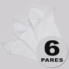 Kit Meia Cano Curto Selene Sapatilha 6 Pares unissex - Foto 1