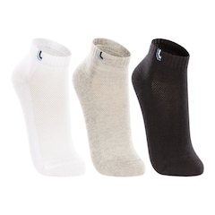 Meia Cano Curto Lupo com 3 Pares Unissex - Foto 1