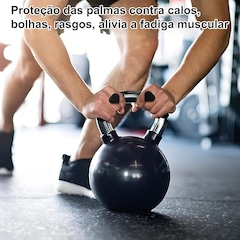 Luva de Musculação XTREM Grip Anatômico Alça Rápida Anti-derrapente - Par - Foto 3