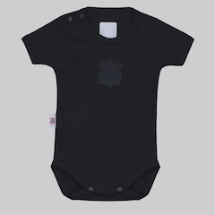 Body FutFanatics do Corinthians All Black Infantil - Foto 1