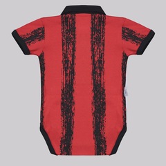 Body FutFanatics Polo do Flamengo Listrado Infantil - Foto 2