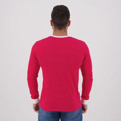 Camisa Manga Longa FutFanatics Internacional Retrô 1975 Masculina - Foto 3