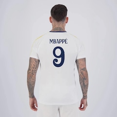 Camisa FutFanatics Real Madrid Mbappe 9 Masculina - Foto 1