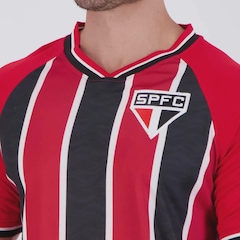 Camisa FutFanatics do São Paulo Calleri 9 Listras Masculina - Foto 5