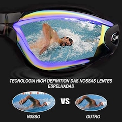 Oculos de Natação Gold Sports Legend II Dem Mirror High Definition - Foto 3
