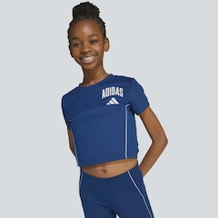Camiseta adidas GL Tee Azul Infantil - Foto 5