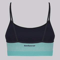 Top Selene Quadriculado Sem Costura com Bojo Removível - Foto 3